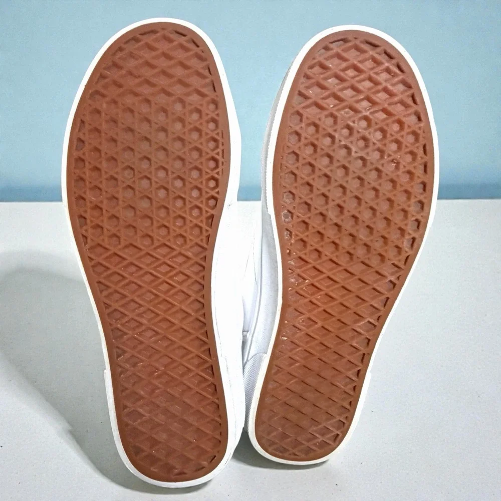 Vans Selden True White Leather Low Top Sneakers Mens 8 Womens 9.5‎ Classic Skate